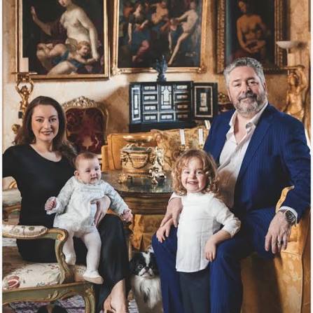 Il granduca George Romanov con Victoria Romanova e i figli